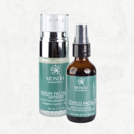 Dúo Tónico Facial y Serum Antiedad